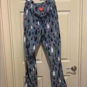 The American Outdoorsman Fleece Pajama Pants Thick Soft Cozy Forest Deer Trees